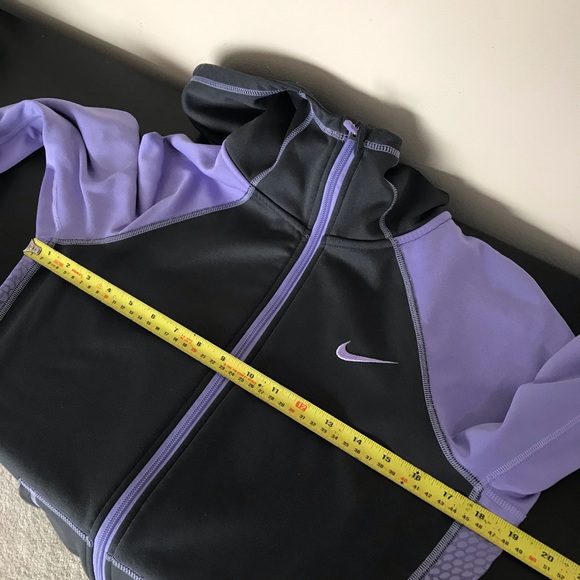 Nike Therma-Fit Purple Zip Up Hooded Sweatshirt - Picture 9 of 11